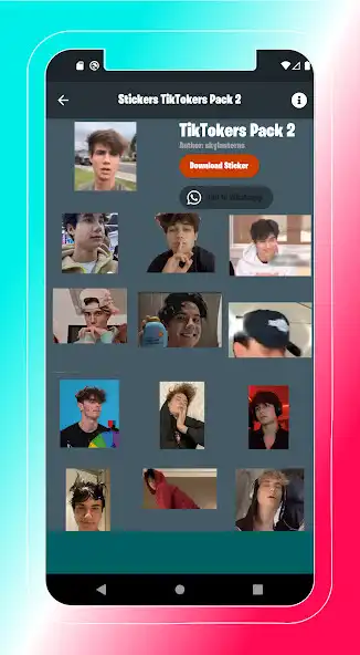 Play Famous TikTokers Stickers. as an online game Famous TikTokers Stickers. with UptoPlay