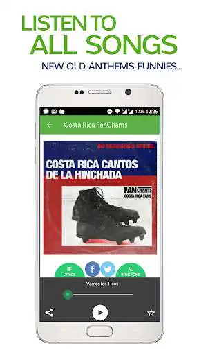 Play FanChants: Costa Rica Fans Songs & Chants as an online game FanChants: Costa Rica Fans Songs & Chants with UptoPlay
