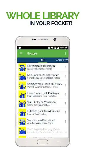 Play FanChants: Fenerbahce Fans Songs & Chants  and enjoy FanChants: Fenerbahce Fans Songs & Chants with UptoPlay
