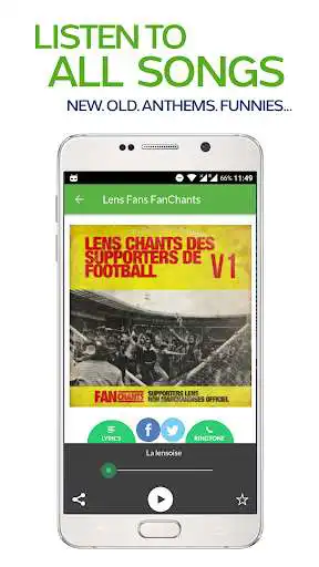 Play FanChants: Lens Fans Songs & Chants as an online game FanChants: Lens Fans Songs & Chants with UptoPlay