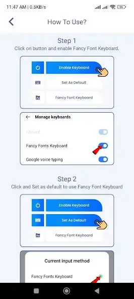 Play Fancy Keyboard Fonts Emoji as an online game Fancy Keyboard Fonts Emoji with UptoPlay