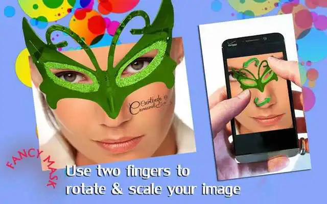 Play Fancy Mask Photo Stickers