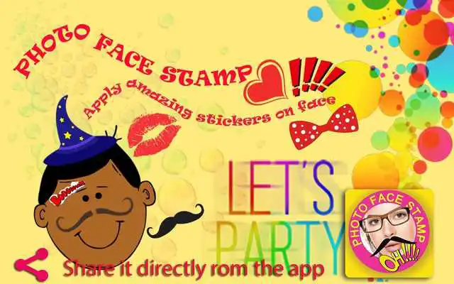 Play Fancy Mask Photo Stickers