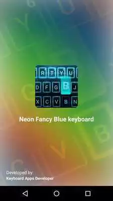 Play Fancy Neon Keyboard - Blue Light key Play Fancy Neon Keyboard - Blue Light key