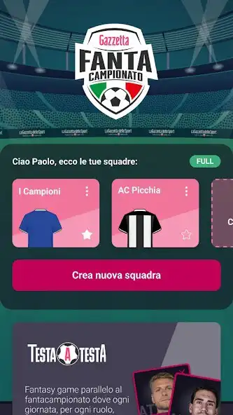 Play Fantacampionato Gazzetta  and enjoy Fantacampionato Gazzetta with UptoPlay