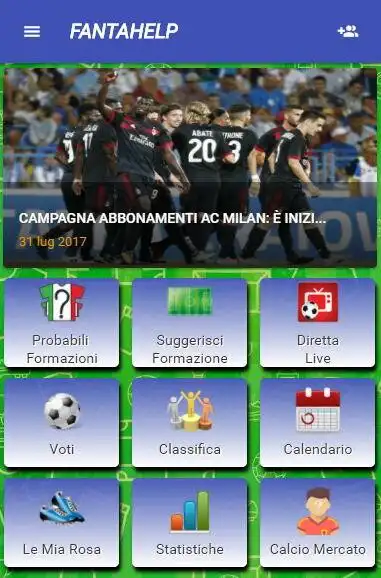 Play FantaHelp - FantaCalcio 2023 as an online game FantaHelp - FantaCalcio 2023 with UptoPlay