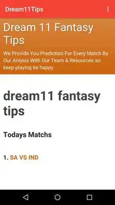 Play Fantasy 11 Sports Guru Tips (Dream11, My team11) Play Fantasy 11 Sports Guru Tips (Dream11, My team11)