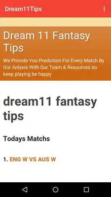 Play Fantasy 11 Sports Guru Tips (Dream11, My team11) Play Fantasy 11 Sports Guru Tips (Dream11, My team11)