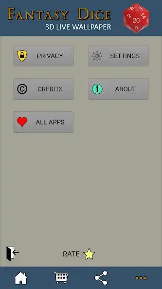 Play Fantasy Dice 3D Live Wallpaper as an online game Fantasy Dice 3D Live Wallpaper with UptoPlay