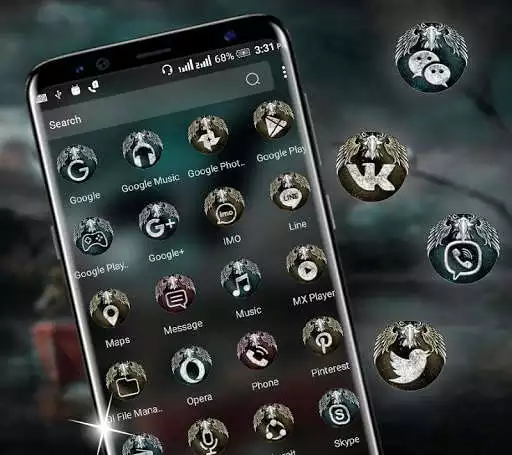 Play Fantasy Eagle Launcher Theme as an online game Fantasy Eagle Launcher Theme with UptoPlay
