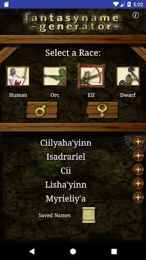 Play Fantasy Name Generator as an online game Fantasy Name Generator with UptoPlay