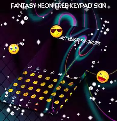 Play Fantasy Neon Free Keypad Skin