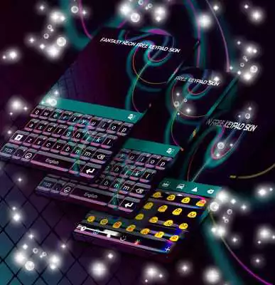 Play Fantasy Neon Free Keypad Skin