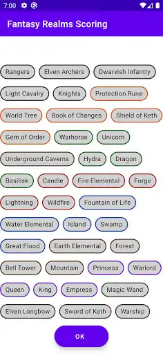Play Fantasy Realms Scoring as an online game Fantasy Realms Scoring with UptoPlay