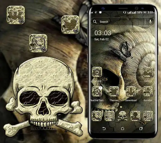 Play Fantasy Skull Launcher Theme  and enjoy Fantasy Skull Launcher Theme with UptoPlay