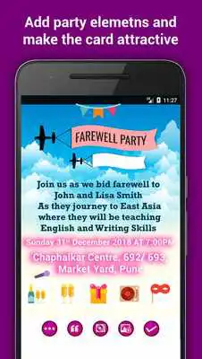 Play Farewell Party Invitation Maker