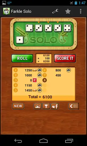 Play Farkle Solo Solitaire - Free as an online game Farkle Solo Solitaire - Free with UptoPlay