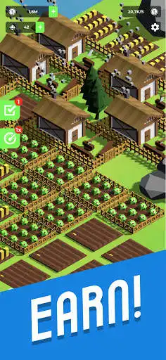 Play Farmage - Idle 3D Tycoon as an online game Farmage - Idle 3D Tycoon with UptoPlay
