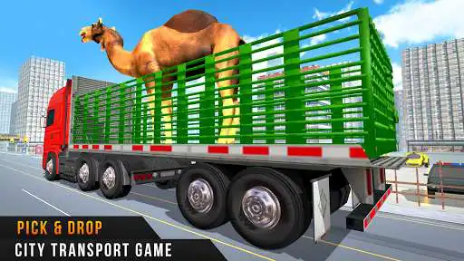 Play Farm Animal Transporter Truck Driving Games as an online game Farm Animal Transporter Truck Driving Games with UptoPlay