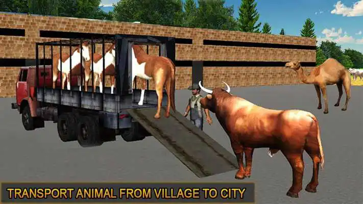 Play Farm Animal Transporter Truck Game: Offroad Drive