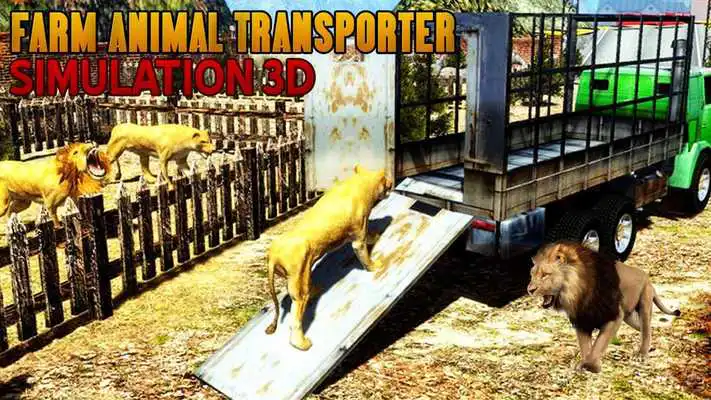 Play Farm Animal Transporter Truck Game: Offroad Drive