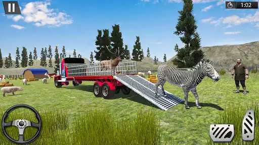 Play Farm Animal Transport Truck as an online game Farm Animal Transport Truck with UptoPlay