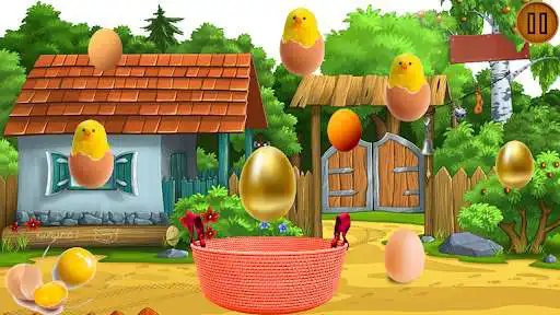 Play Farming Chicken Egg Catcher : Catch The Eggs as an online game Farming Chicken Egg Catcher : Catch The Eggs with UptoPlay