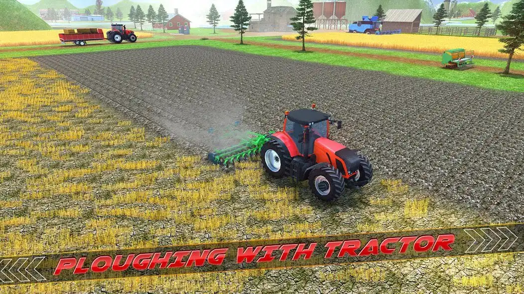 Play Farming Game-Tractor Simulator as an online game Farming Game-Tractor Simulator with UptoPlay