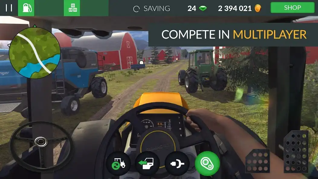 Play Farming PRO 3 : Multiplayer as an online game Farming PRO 3 : Multiplayer with UptoPlay