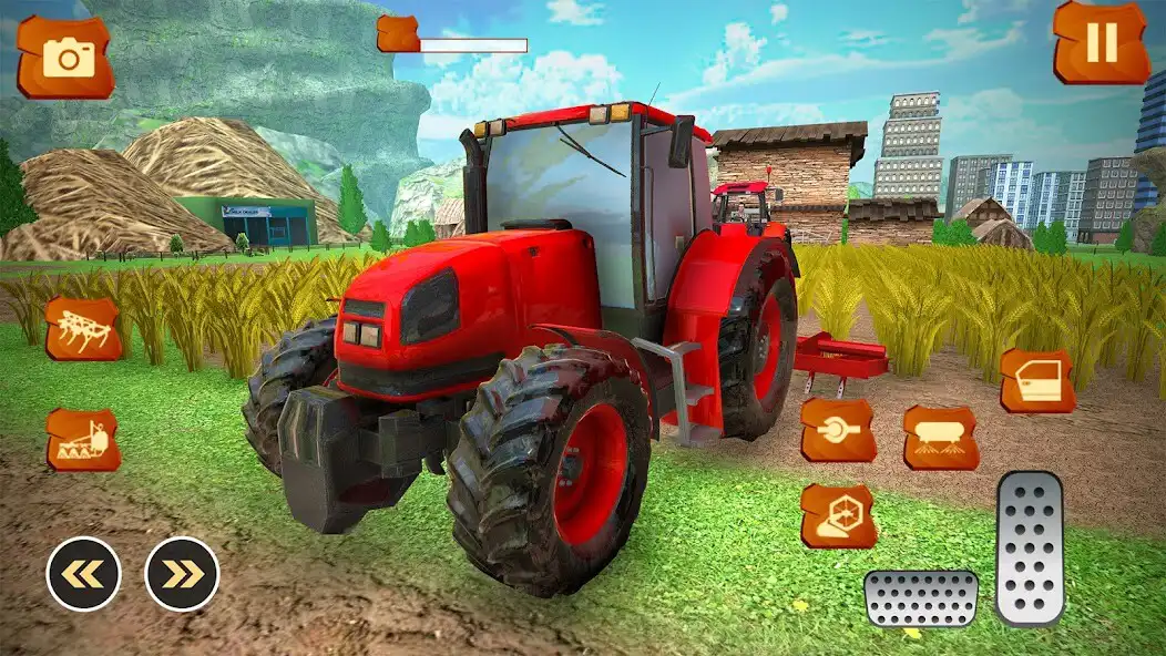 Play Farming Tractor Driving Sim as an online game Farming Tractor Driving Sim with UptoPlay