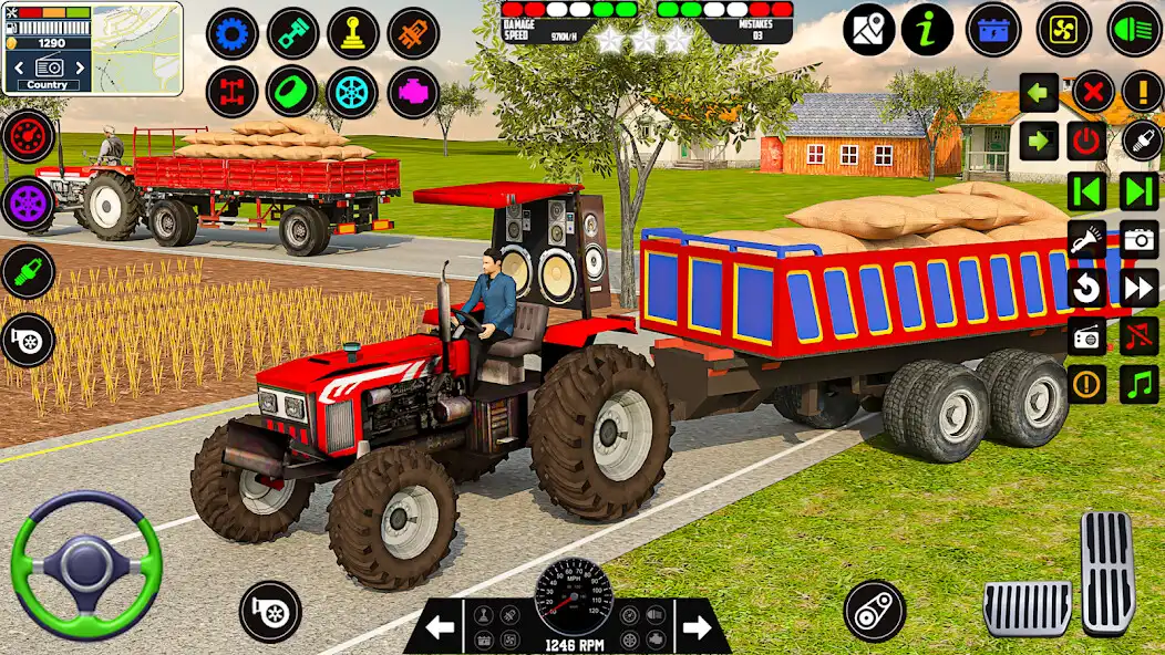 Play Farming Tractor Game Simulator as an online game Farming Tractor Game Simulator with UptoPlay