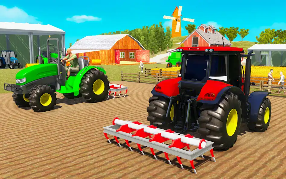 Play Farming Tractor: Tractor Game as an online game Farming Tractor: Tractor Game with UptoPlay