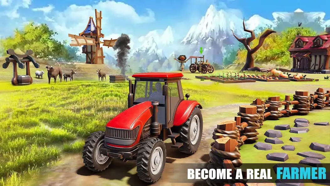 Play Farmland Tractor Farming Games as an online game Farmland Tractor Farming Games with UptoPlay
