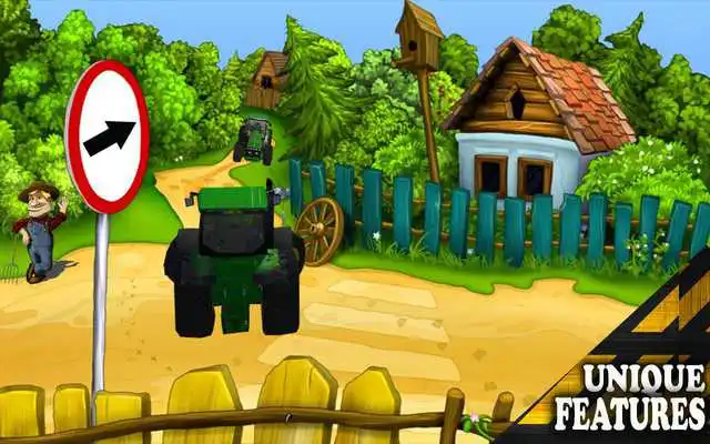 Play Farm Parking-Tractor Driving