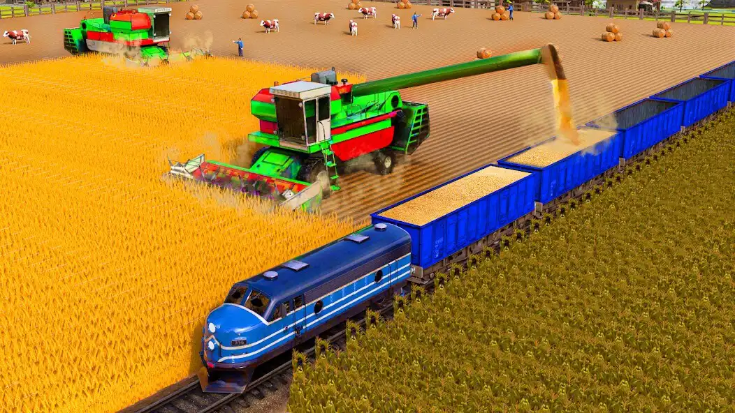 Play Farm Tractor Farming Games Sim as an online game Farm Tractor Farming Games Sim with UptoPlay