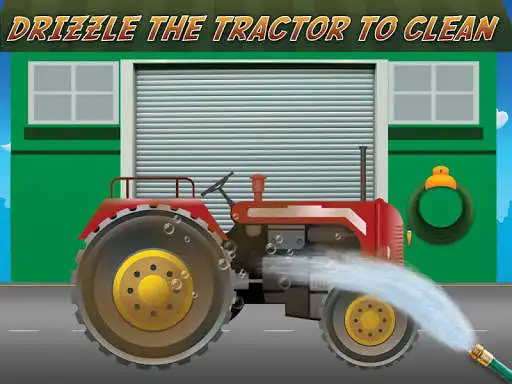 Play Farm Washing Tractor workshop as an online game Farm Washing Tractor workshop with UptoPlay