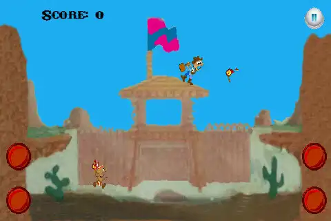 Play Far West Attack GameWatch as an online game Far West Attack GameWatch with UptoPlay