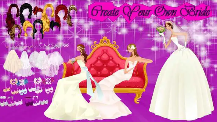 Play Fashion Bride Dress Up