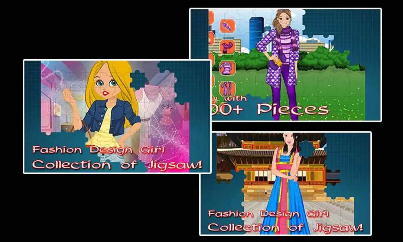 Play Fashion Design girl Jigsaw