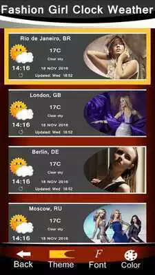 Play Fashion Girl Clock Weather