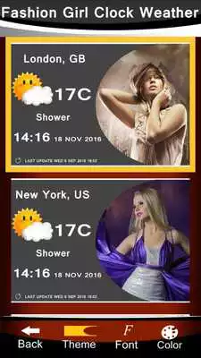 Play Fashion Girl Clock Weather