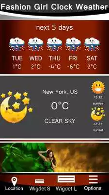 Play Fashion Girl Clock Weather