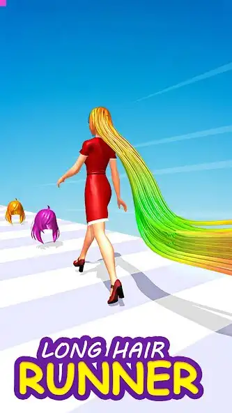 Play Fashion Girl Run Long Hair 3D  and enjoy Fashion Girl Run Long Hair 3D with UptoPlay