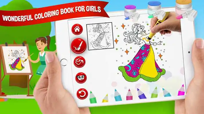 Play Fashion Girls coloring book - Fashion Coloring