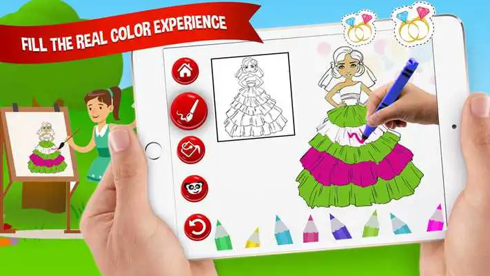 Play Fashion Girls coloring book - Fashion Coloring