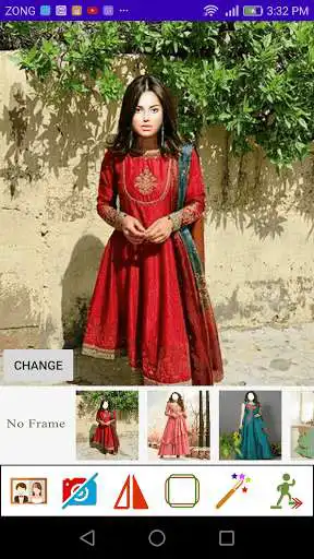 Play Fashion Selfie - Anarkali Frocks as an online game Fashion Selfie - Anarkali Frocks with UptoPlay