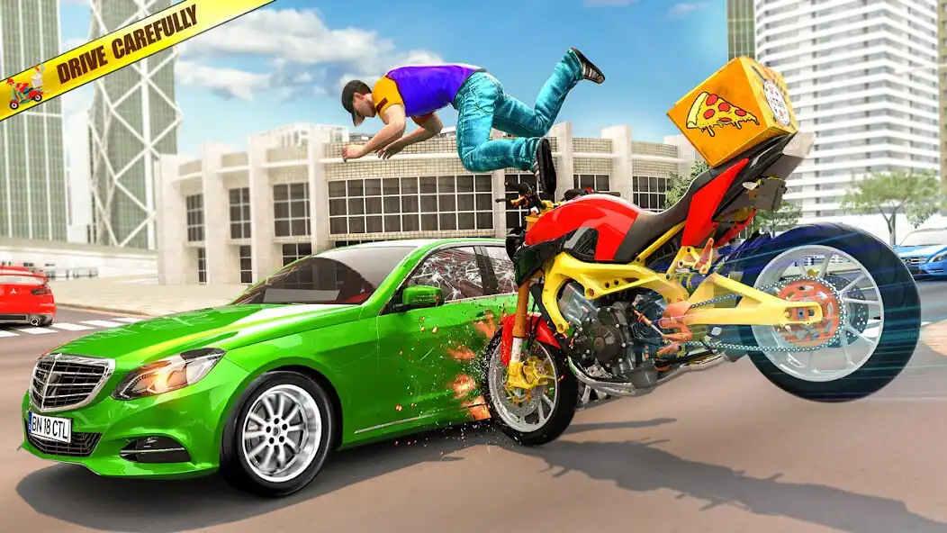 Play Fast Bike Racing Pizza Delivery Boy :Driving Games as an online game Fast Bike Racing Pizza Delivery Boy :Driving Games with UptoPlay