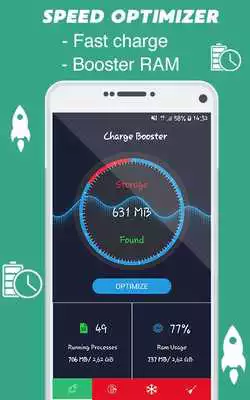 Play Fast Charging,Smart Booster,RAM Cache Cleaner