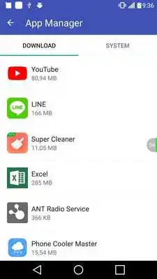 Play Fast cleaner- Booster,  Phone cooler