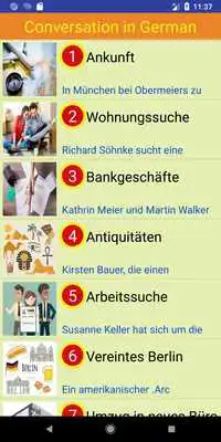 Play fastest way to learn deutsch german dialogue free